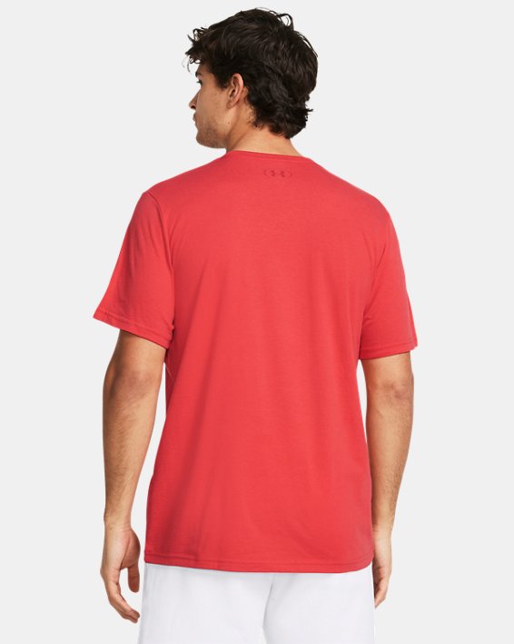 Men's UA Sportstyle Left Chest Short Sleeve Shirt in Red image number 1